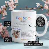 おもしろい最高のDog Mom Ever Search Result With Photo コーヒーマグカップ