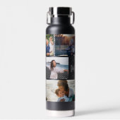 おもしろい最高のMom Ever 8 Photo collage ウォーターボトル (正面)