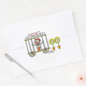 おもしろい最高のWildflower漫画 ラウンドシール (封筒)