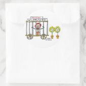 おもしろい最高のWildflower漫画 ラウンドシール (バッグ)