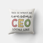 おもしろい最高経営責任者への贈り物 |素晴らし CEOボス クッション (裏面)