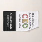 おもしろい最高経営責任者への贈り物 |素晴らし CEOボス ハンドタオル (ハンドタオル)