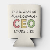 おもしろい最高経営責任者への贈り物 |素晴らし CEOボス 缶クーラー (裏面)