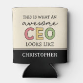 おもしろい最高経営責任者への贈り物 |素晴らし CEOボス 缶クーラー (裏面)