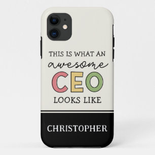 おもしろい最高経営責任者への贈り物 素晴らし CEOボス iPhone 11 ケース