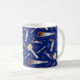 おもしろい木工工具大工 コーヒーマグカップ