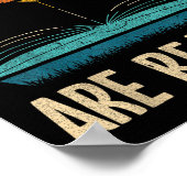 おもしろい本読おたく書庫本棚 ポスター (角)