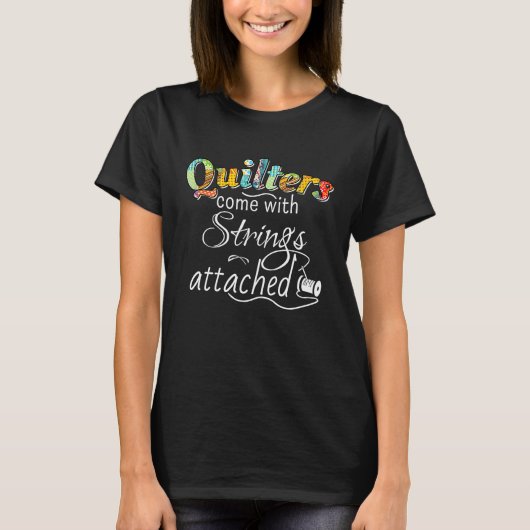 おもしろい来キルター Tシャツ (正面)