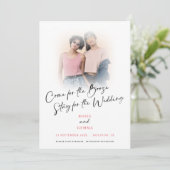 おもしろい来写真コーラル日付を保存 セーブザデート (スタンド正面)