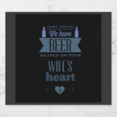 おもしろい来Inside Beer Label ビールラベル (シングルラベル)