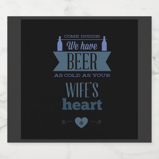 おもしろい来Inside Beer Label ビールラベル (シングルラベル)