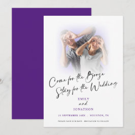 おもしろい来Photo Purple日付を保存 セーブザデート