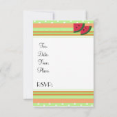 おもしろい果実パーティの招待状 招待状 (裏面)