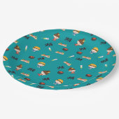 おもしろい柄 ペーパープレート (アングル)