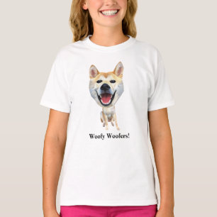 おもしろい柴犬ガールTシャツ Tシャツ