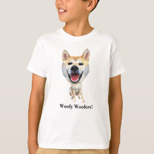 おもしろい柴犬ドッグボーイズTシャツ Tシャツ