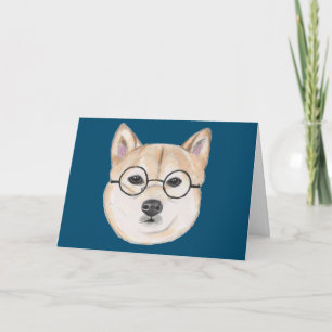 おもしろい柴犬犬 カード