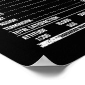 おもしろい栄養事実をダーツ選手ファンチーム ポスター (角)