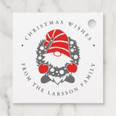 おもしろい格言とガーランドフェスティバルクリスマス フェイバータグ (裏面)