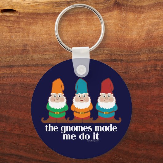 おもしろい格言に任せた キーホルダー (正面)