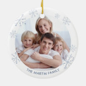 おもしろい格言の写真の名前の家に滞在した年 セラミックオーナメント (裏面)