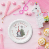 おもしろい格言クリスマスツリー名ハッピーホリデイズ ペーパープレート (パーティー)