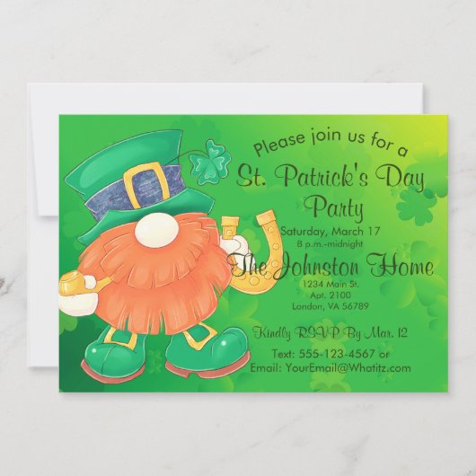 おもしろい格言セントパトリックの日パーティの招待状 招待状 (正面)