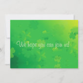 おもしろい格言セントパトリックの日パーティの招待状 招待状 (裏面)