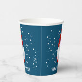おもしろい格言プリントカスタム紙クリスマスカップ 紙コップ (右)