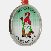 おもしろい格言プンクリスマス メタルオーナメント (右)