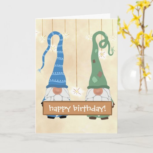 おもしろい格言誕生日カード カード (黄色い花)