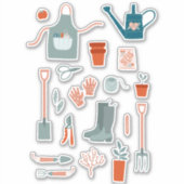 おもしろい栽培 シール (正面)