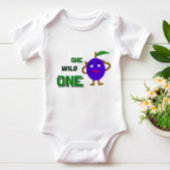 おもしろい梅 ベビーボディスーツ