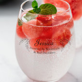 「おもしろい植物力」情化ガラス ステムなしワイングラス