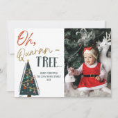 おもしろい検疫クリスマスツリーカスタム写真 シーズンカード (正面)