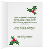 おもしろい業 |お客様メリークリスマスカード (内側(右))