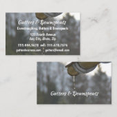 おもしろい樋、ダウンスプートイーストラウジング 名刺 (正面/裏面)