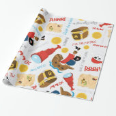 おもしろい模様パーティー包装紙 ラッピングペーパー (アンロールド)