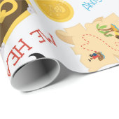 おもしろい模様パーティー包装紙 ラッピングペーパー (ロールコーナー)