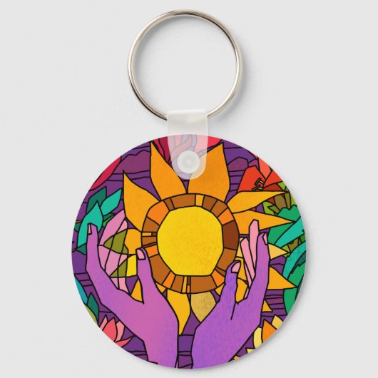 おもしろい模様 キーホルダー (正面)