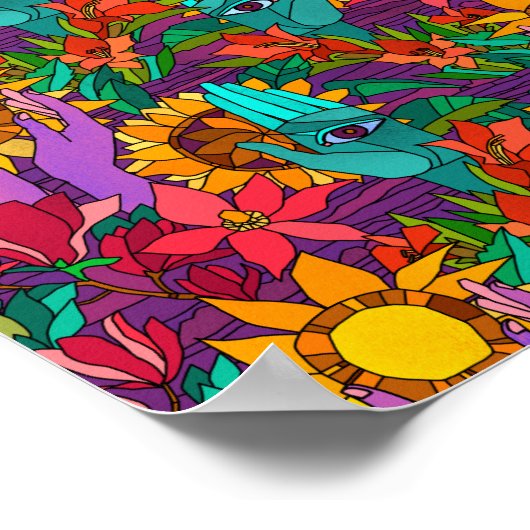 おもしろい模様 ポスター (角)