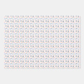 おもしろい機旅行パターンフラット ラッピングペーパーシート (正面3)