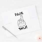 おもしろい欲求不満表現（偽の爆弾） v1 スクエアシール (封筒)