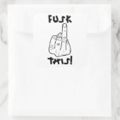 おもしろい欲求不満表現（偽の爆弾） v1 スクエアシール (バッグ)