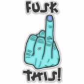 おもしろい欲求不満表現（偽の爆弾） v1.1 シール (正面)