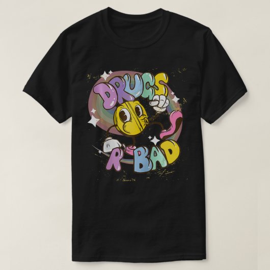 おもしろい歩くピル薬がZIPに悪い Tシャツ (デザイン正面)