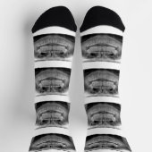 おもしろい歯付き放射線靴下 ソックス (上部)