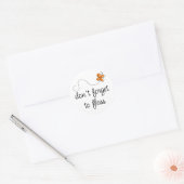 おもしろい歯医者の忘れ贈り物をフロスしない ラウンドシール (封筒)