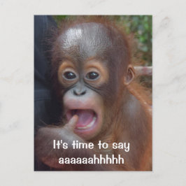 おもしろい歯科アポイントメントのアラーム ポストカード