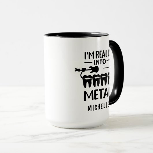 おもしろい歯科矯正医パーソナライズされたプロフェッショナル名 マグカップ (正面右)